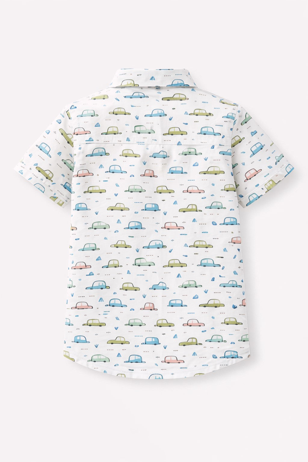 100% Half Sleeves Car Printed Shirt