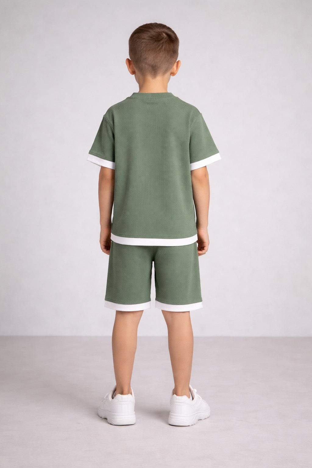 Cotton Blend Half sleeves Round T-shirt with shorts Co Ords