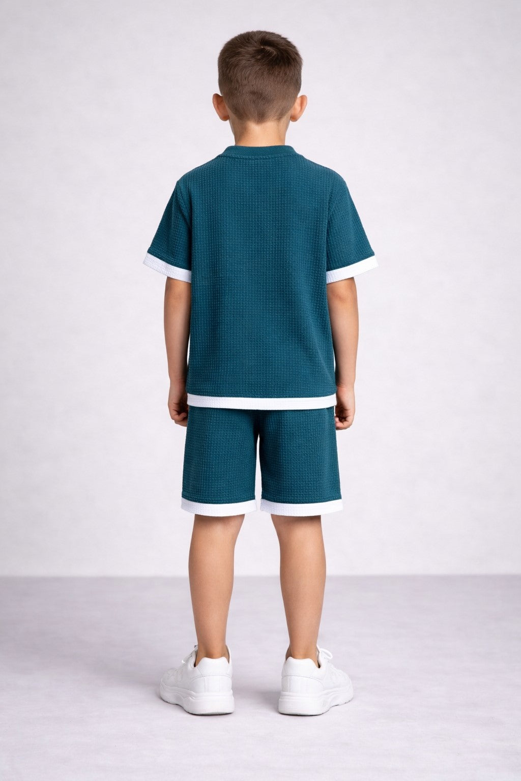 Cotton Blend Half sleeves Round T-shirt with shorts Co Ords