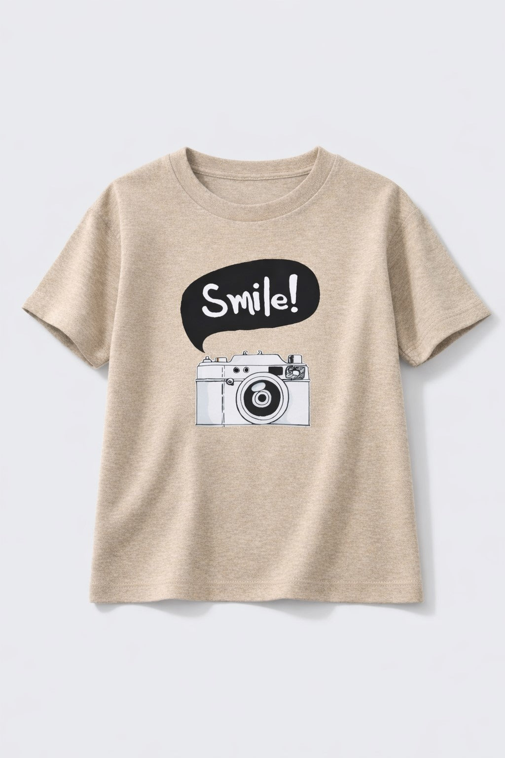 100% Cotton jersey Half Sleeves Camera Print T-Shirt