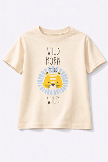 Cotton jersey Half Sleeves Wild Print T-Shirt