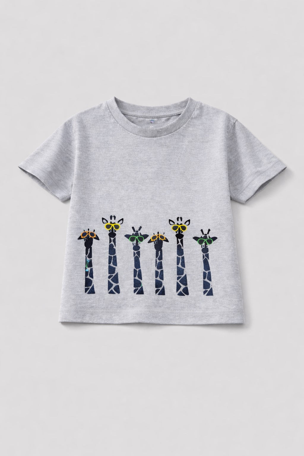 100% Cotton jersey Half sleeves Giraffe Print T-Shirt