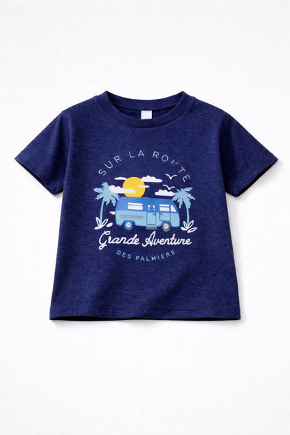 100% Cotton jersey Half sleeves Bus Print T-Shirt