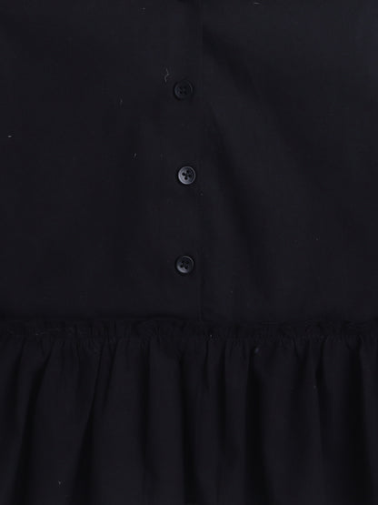 100% Cotton Short Sleeve Peplum Top