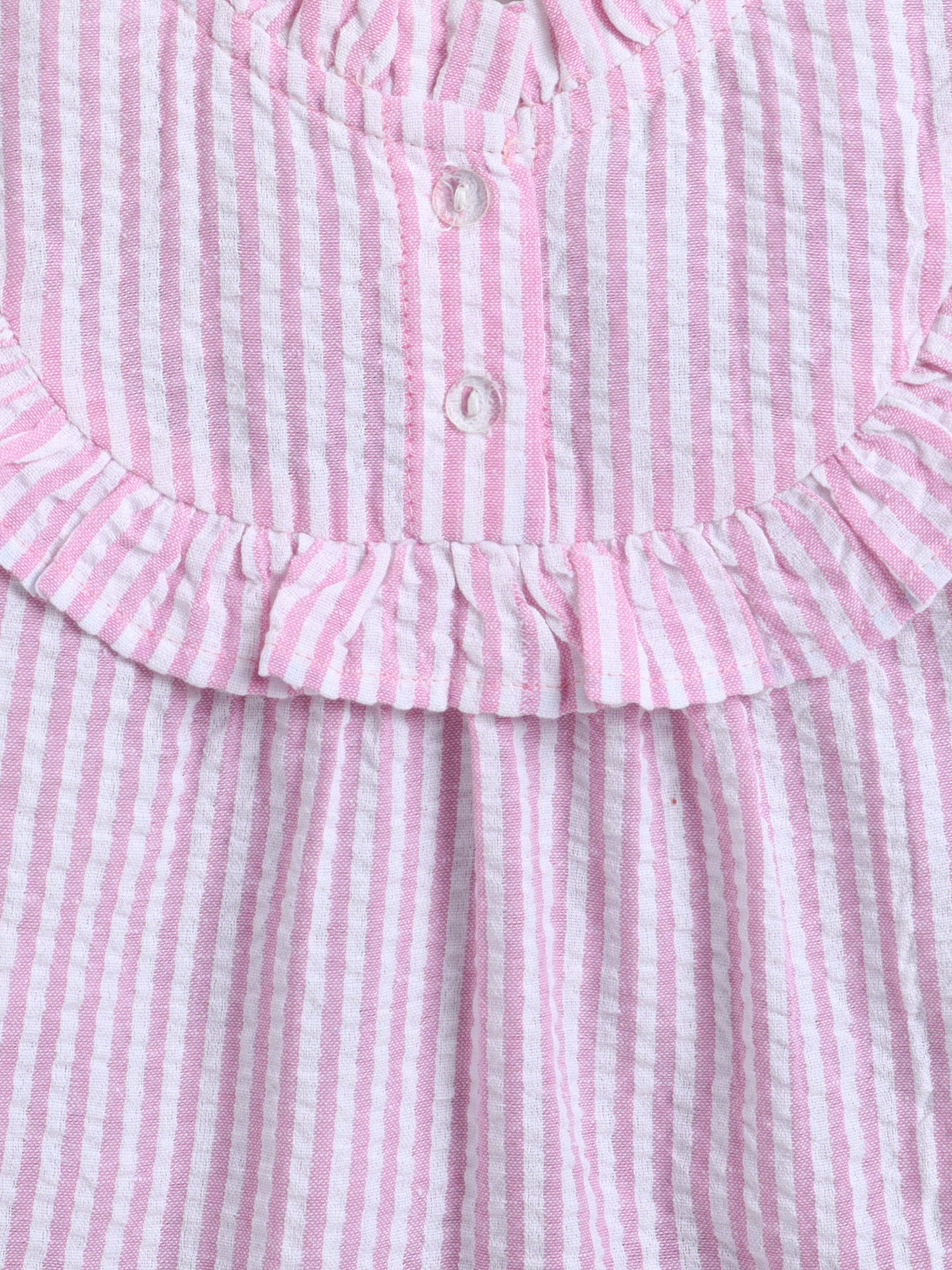 Aww Hunnie 100% Cotton Full Sleeves Stripes Front Open Shirt