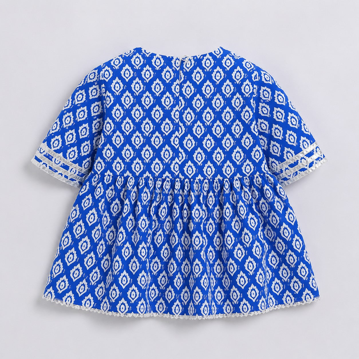 Aww Hunnie 100% Cotton Half Sleeves Kurti With Sharara And Net Dupatta