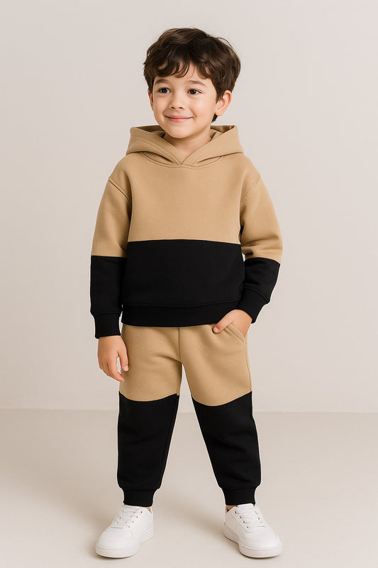 Cotton Fleece Full Sleeves Huddy Jogger Set
