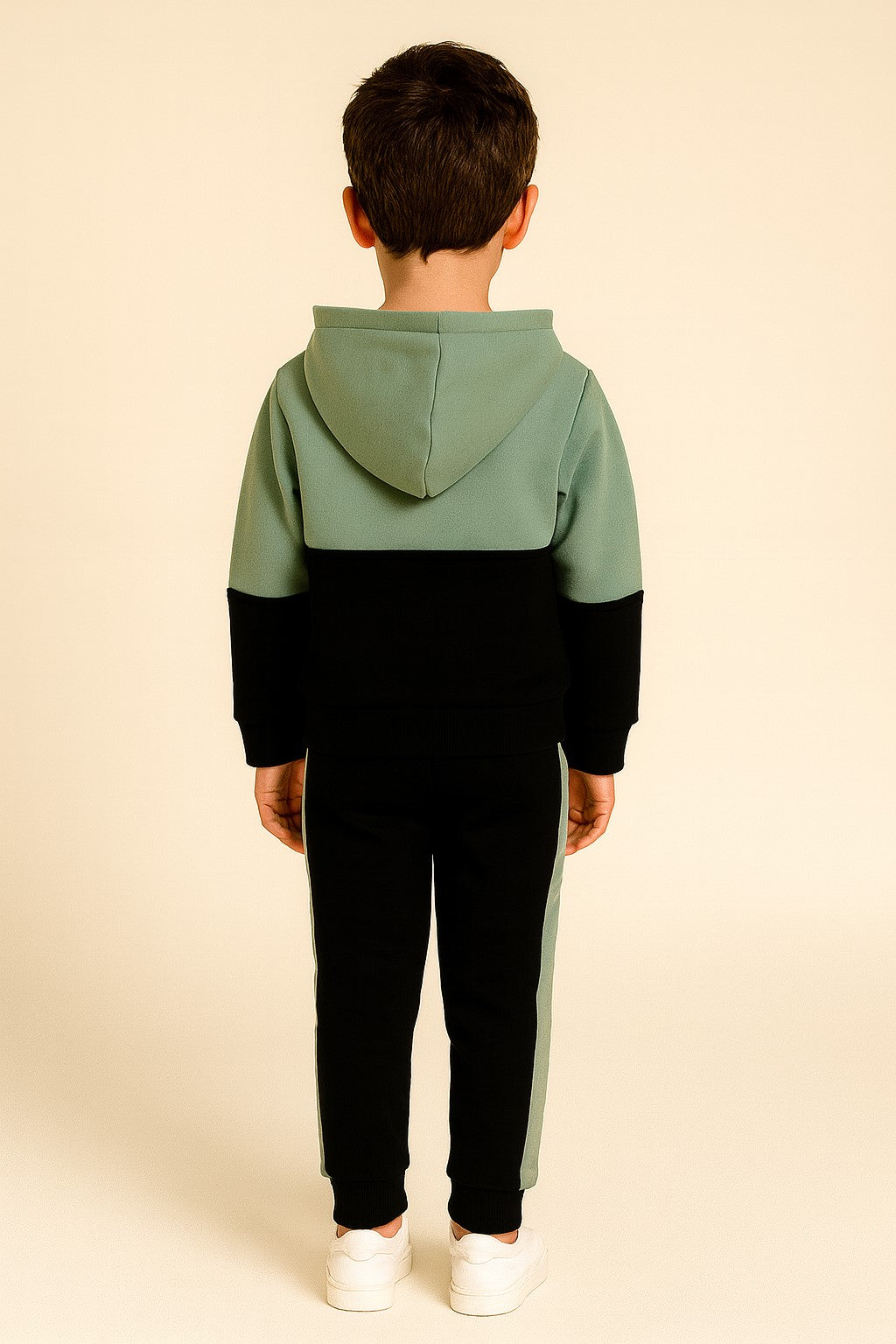 Cotton Fleece Full Sleeves Front Open Zipper Huddy Jogger Set